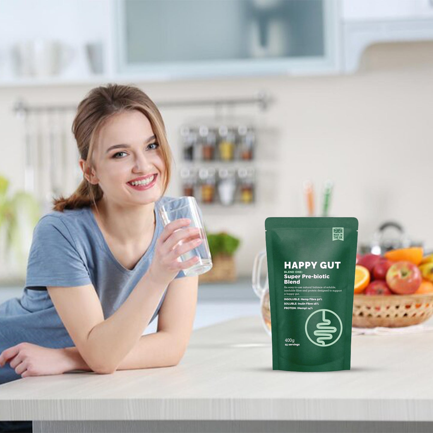 Happy Gut – Super Pre-Biotic Blend Powder